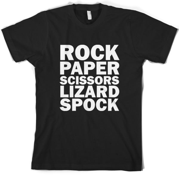 Rock paper scissors lizard spock T Shirt