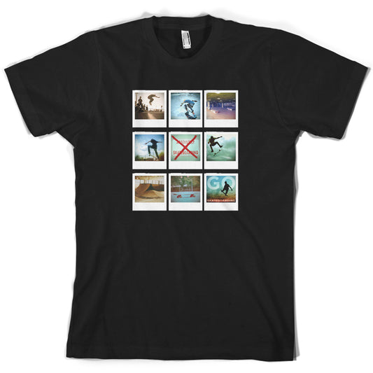 Go Skateboarding Photo Collage T Shirt