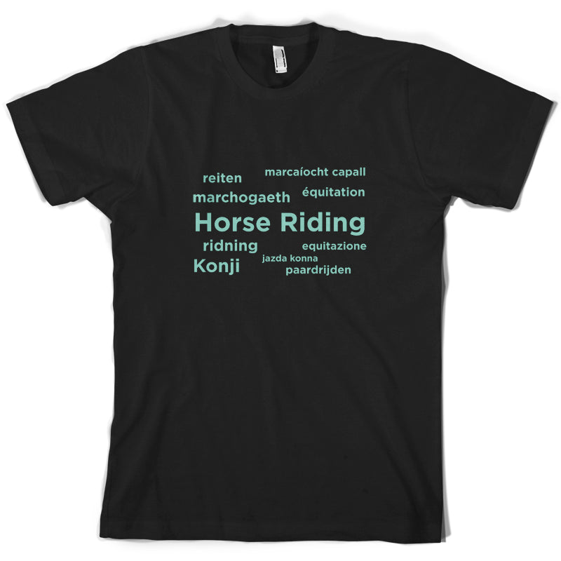 Horse Riding Languages T Shirt