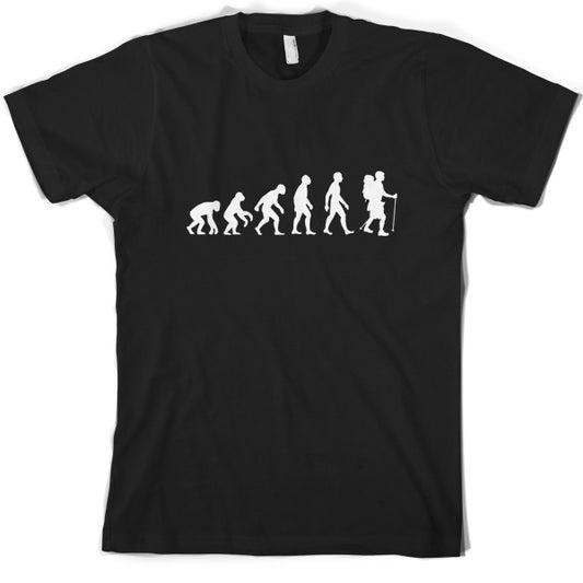 Evolution of Man Hiking T Shirt