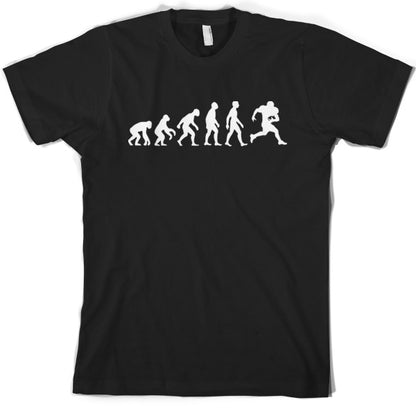 Evolution of Man American Football T Shirt