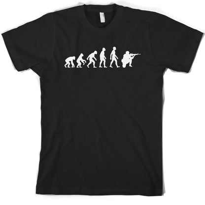 Evolution of Man Soldier T shirt