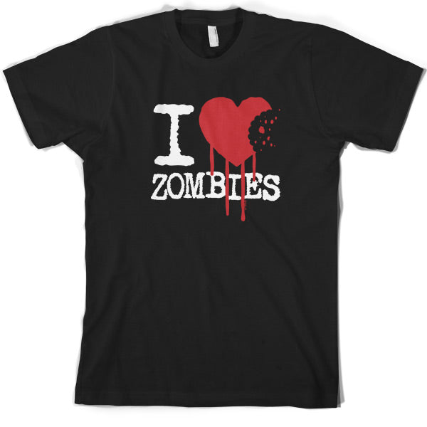 I Love Zombies T Shirt