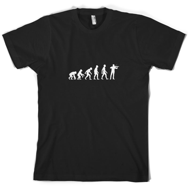 Evolution of Man Violinist T Shirt