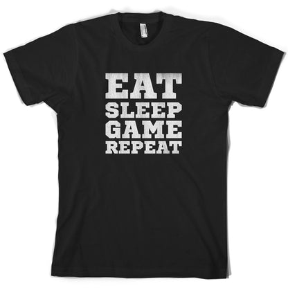 Eat Sleep Game Repeat T Shirt