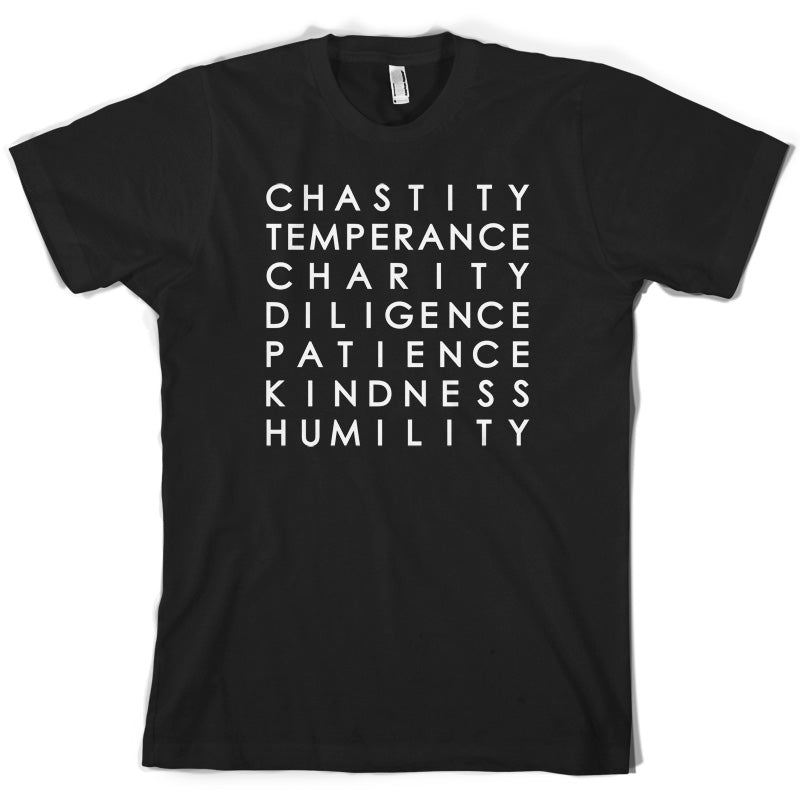 7 Catholic Virtues T Shirt