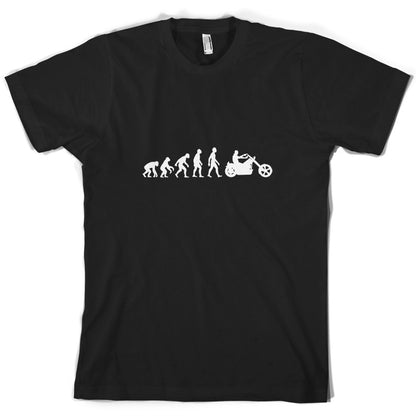 Evolution Of Man Chopper Motorcycle T Shirt