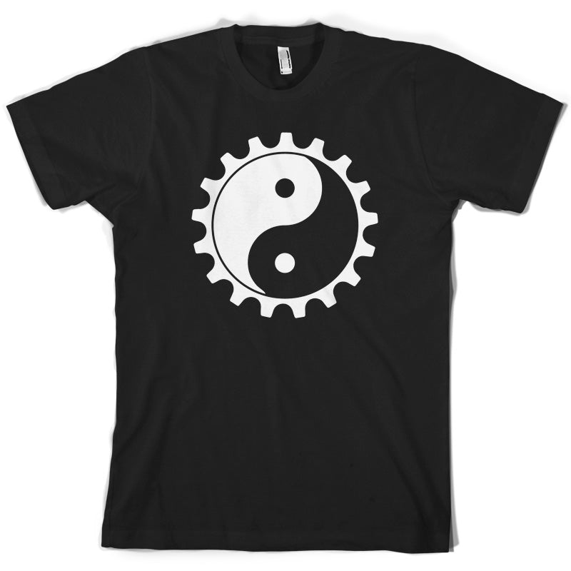 Yin Yang Bike Cog T Shirt