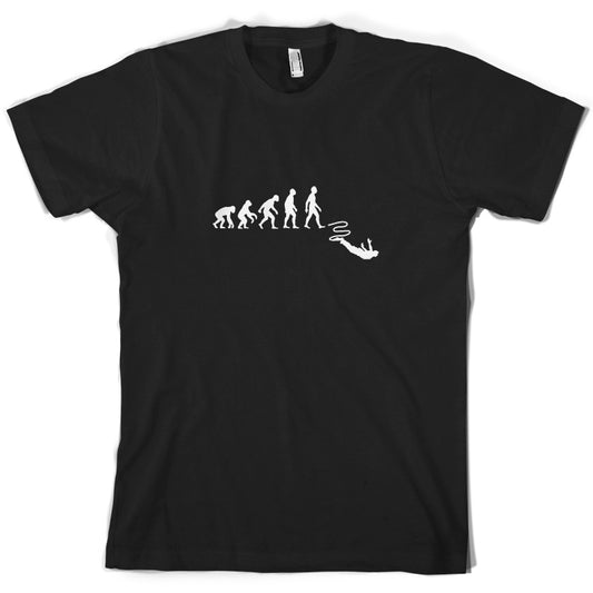 Evolution Of Man Bungee Jump T Shirt