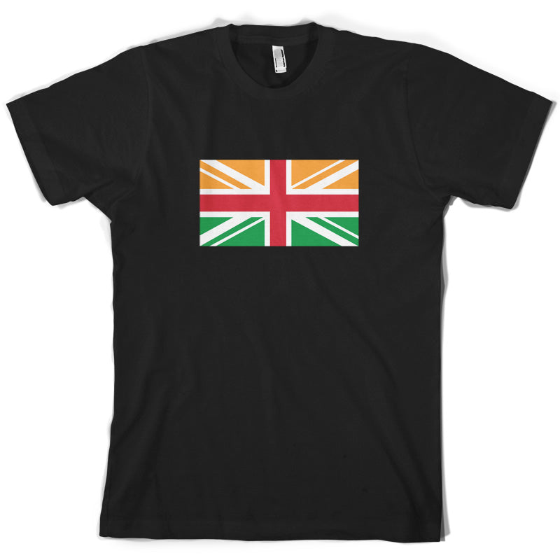 Indian Union Jack Flag T Shirt