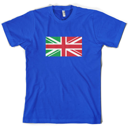 Italy Union Jack Flag T Shirt