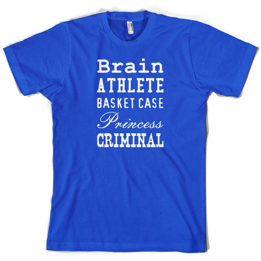 Brain Athlete Basket Case Princess Criminal T Shirt