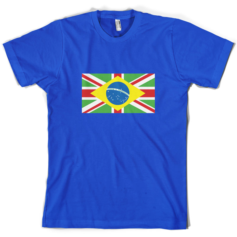 Brazil Union Jack Flag T Shirt