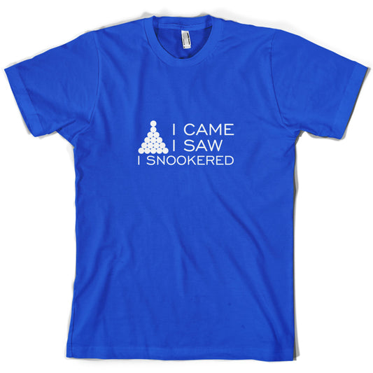 I Came I Saw I Snookered T Shirt