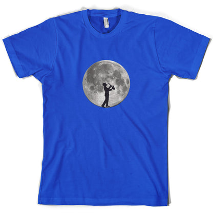 Saxophone Player Moon T Shirt