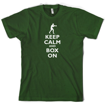 Keep Calm and Box On T Shirt