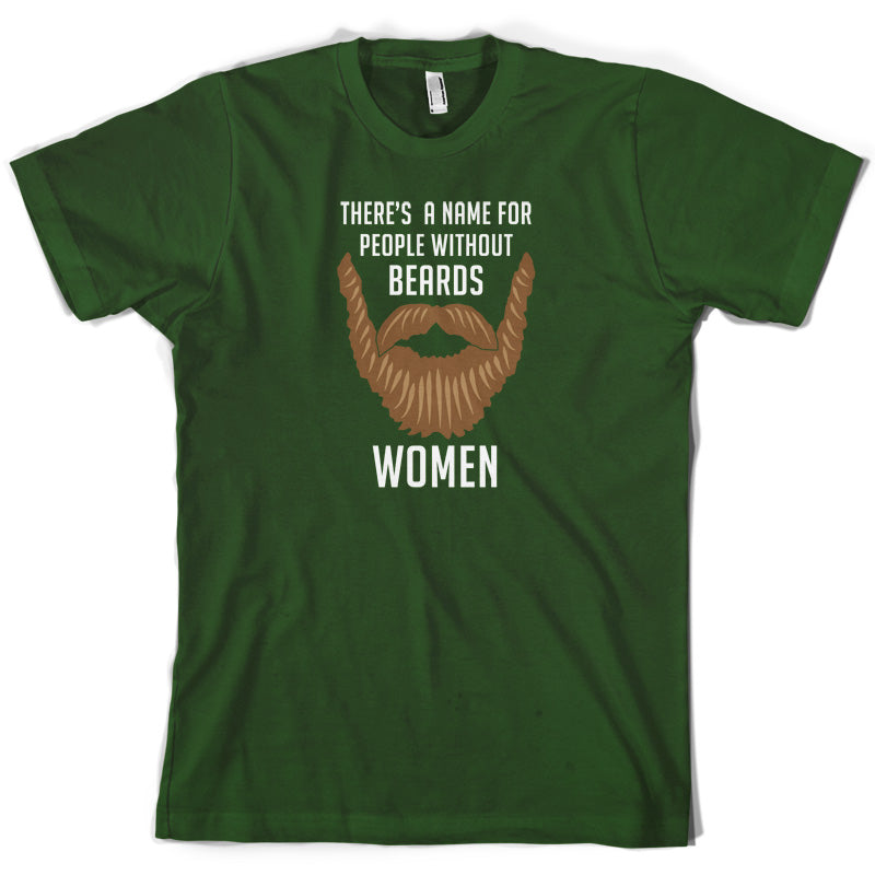 There's a Name For People Without Beards Women T Shirt