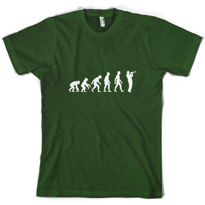 Evolution of Man Trumpet Player T Shirt