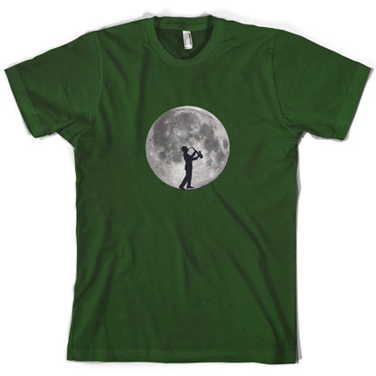 Saxophone Player Moon T Shirt