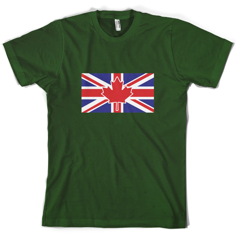 Canadian Union Jack Flag T Shirt