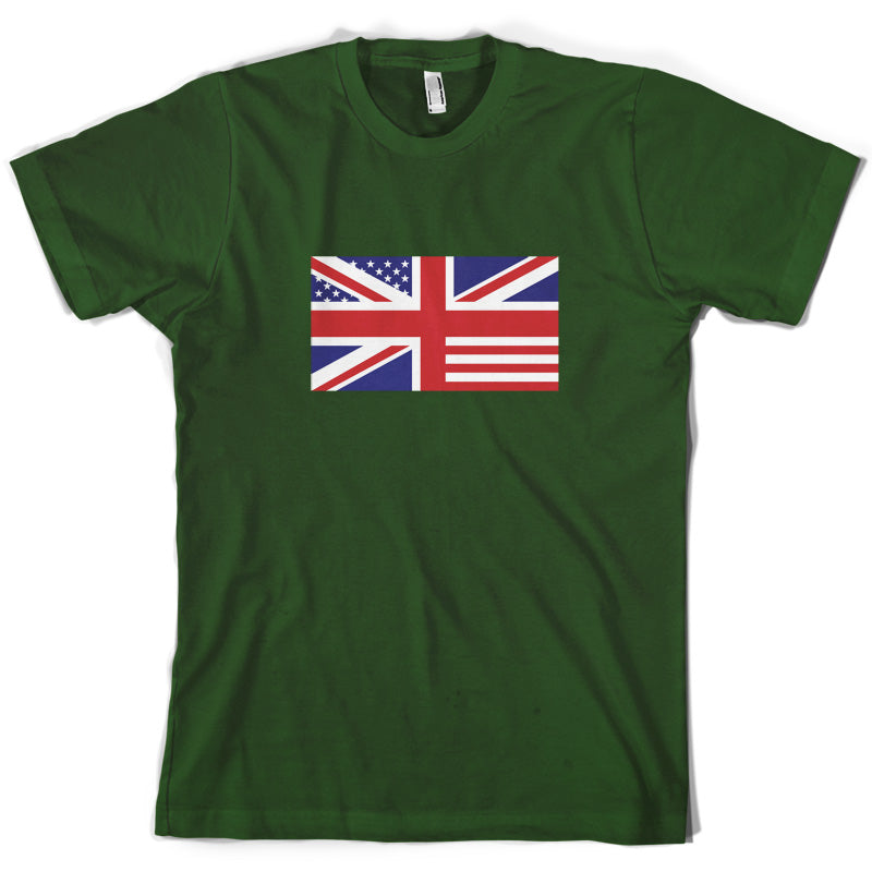 Union Jack US Flag T Shirt