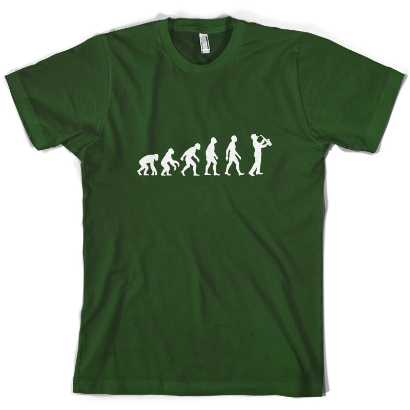 Evolution of Man Saxophone Player T Shirt