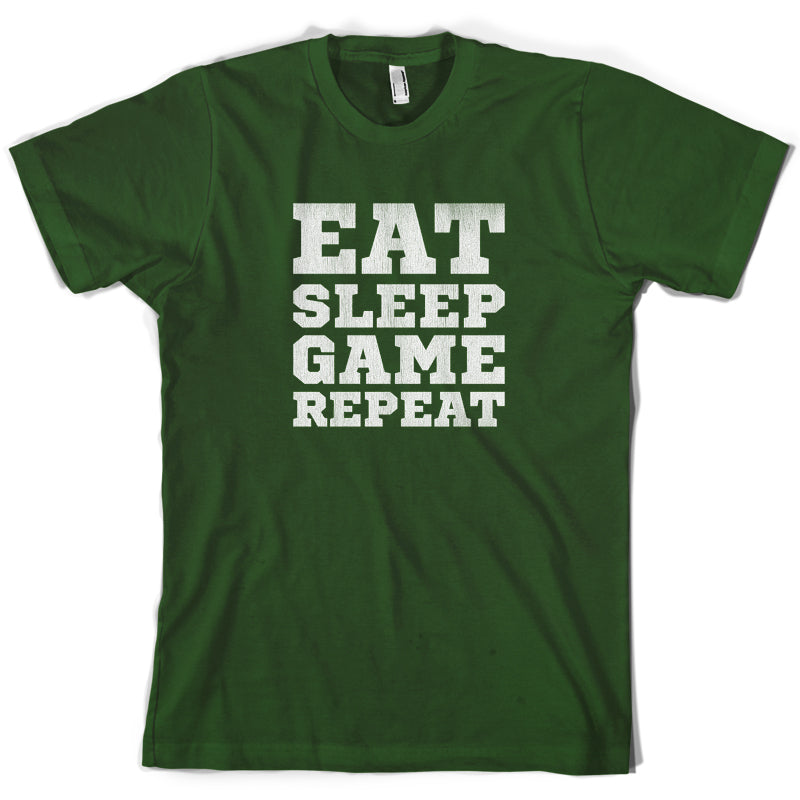 Eat Sleep Game Repeat T Shirt