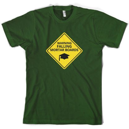 Warning Falling Mortar Boards T Shirt