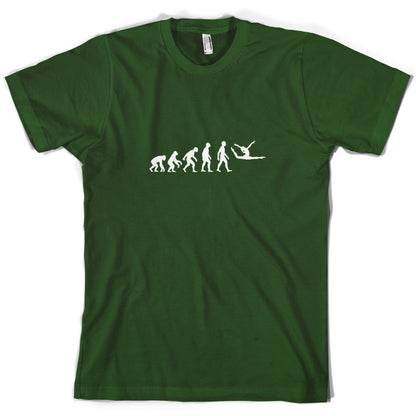 Evolution Of Man Floor Gymnastics T Shirt