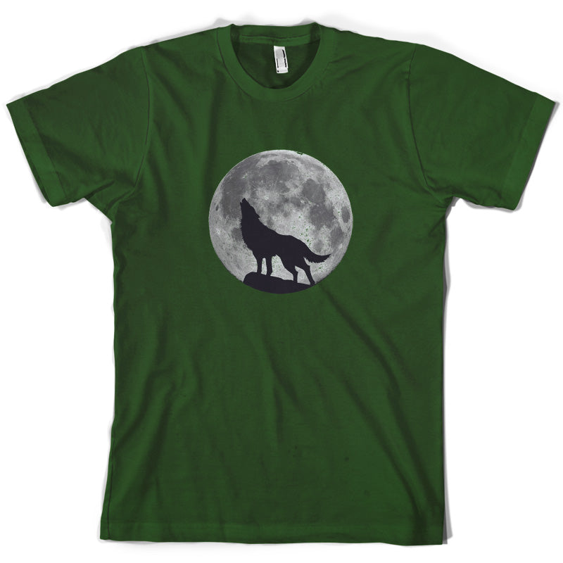 Wolf Moon Silhouette T Shirt