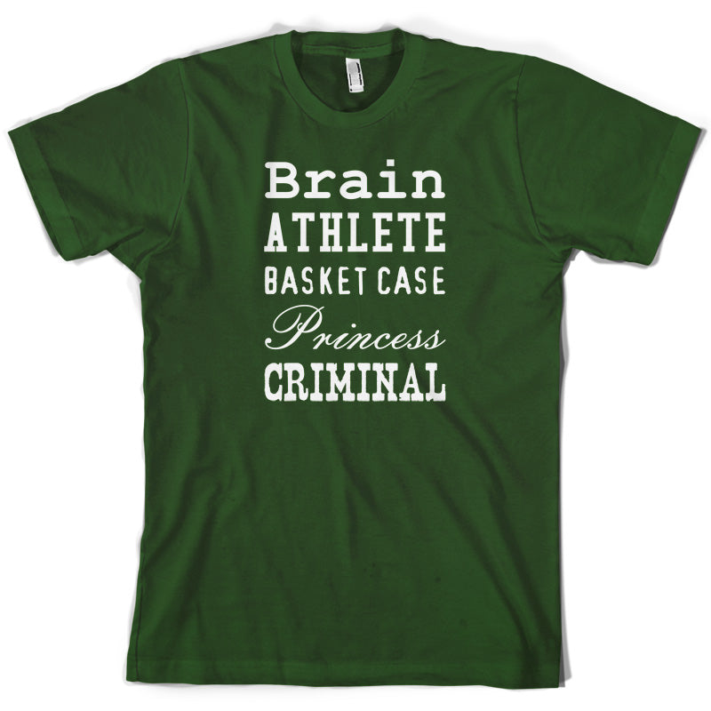 Brain Athlete Basket Case Princess Criminal T Shirt