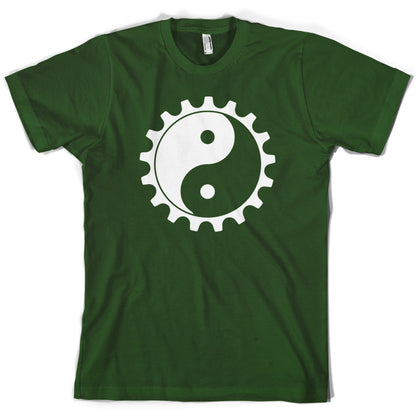 Yin Yang Bike Cog T Shirt