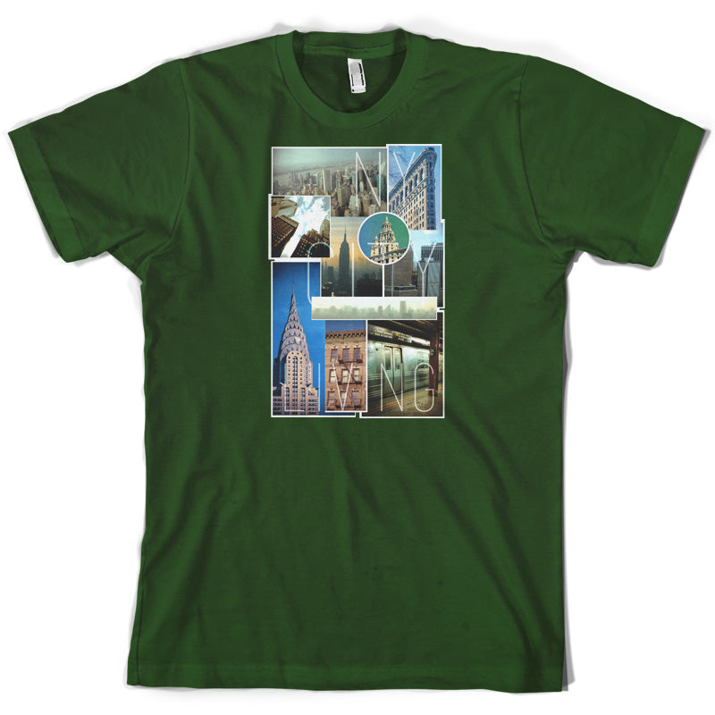 New York City Living Collage T Shirt