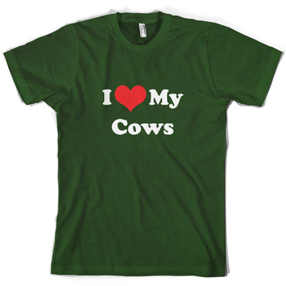 I Love My Cows T Shirt