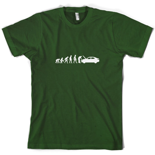 Evolution Of Man Car Mechanic T Shirt