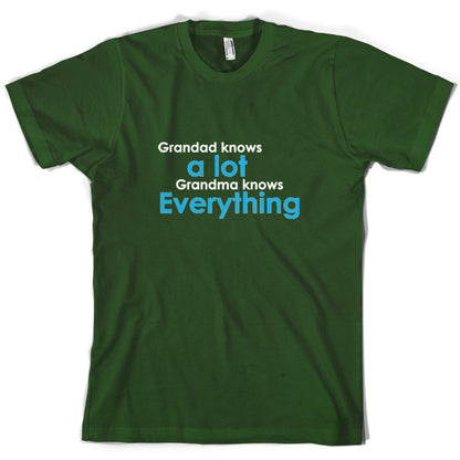 Grandad Knows A Lot, Grandma Knows Everything T Shirt