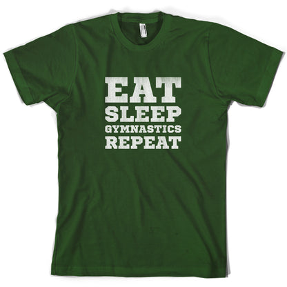 Eat Sleep Gymnastics Repeat T Shirt