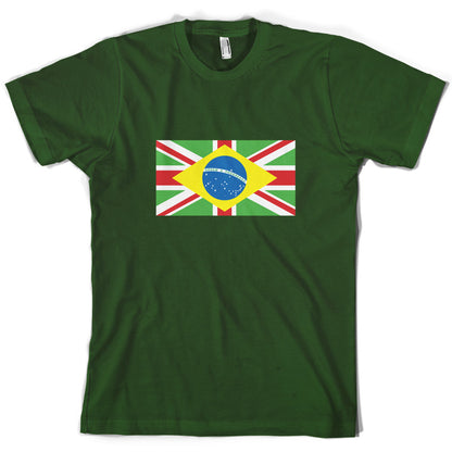 Brazil Union Jack Flag T Shirt