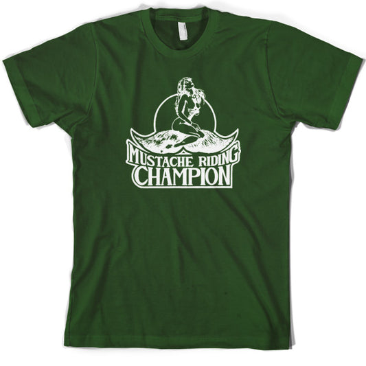 Moustache Riding Champion T Shirt