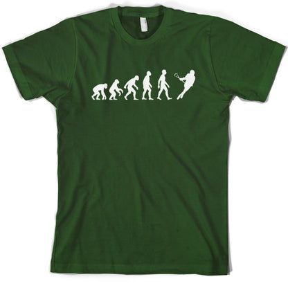 Evolution of Man Lacrosse T shirt