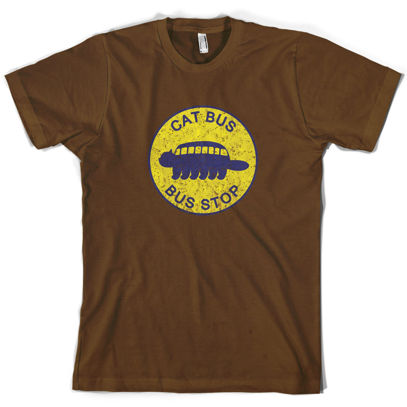 Cat Bus Stop T Shirt