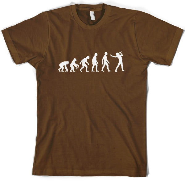 Evolution of Man Singer T Shirt