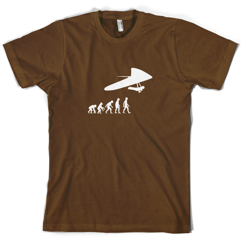 Evolution Of Man Hang Glider T Shirt