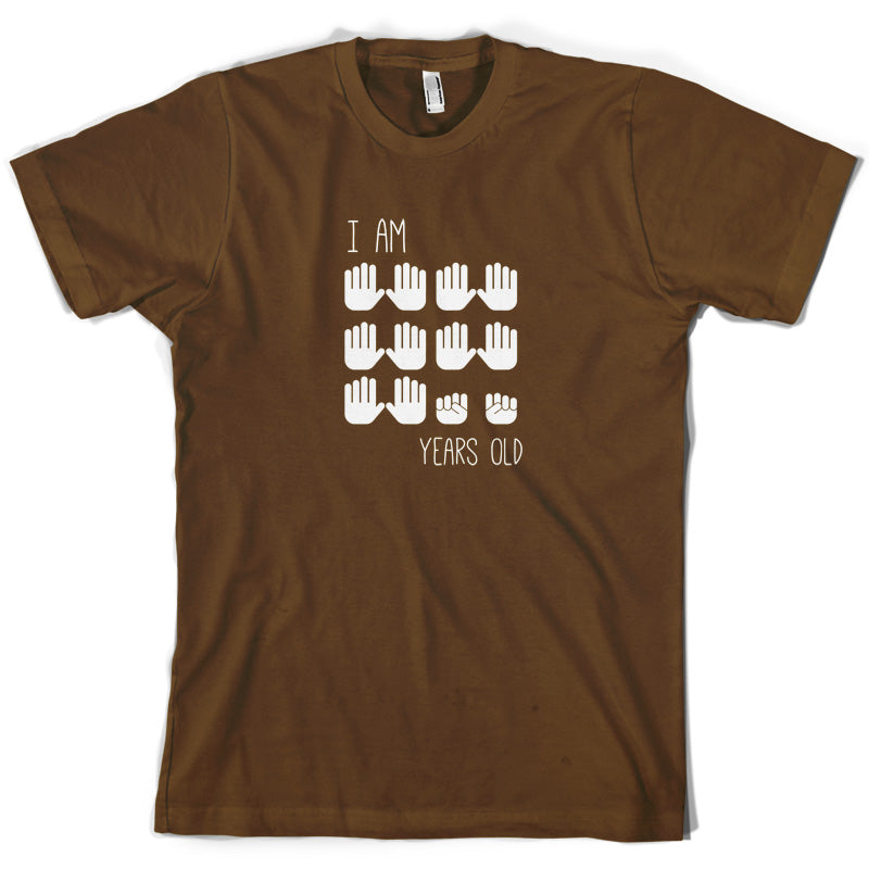 I Am 50 Years Old (Hands) T Shirt