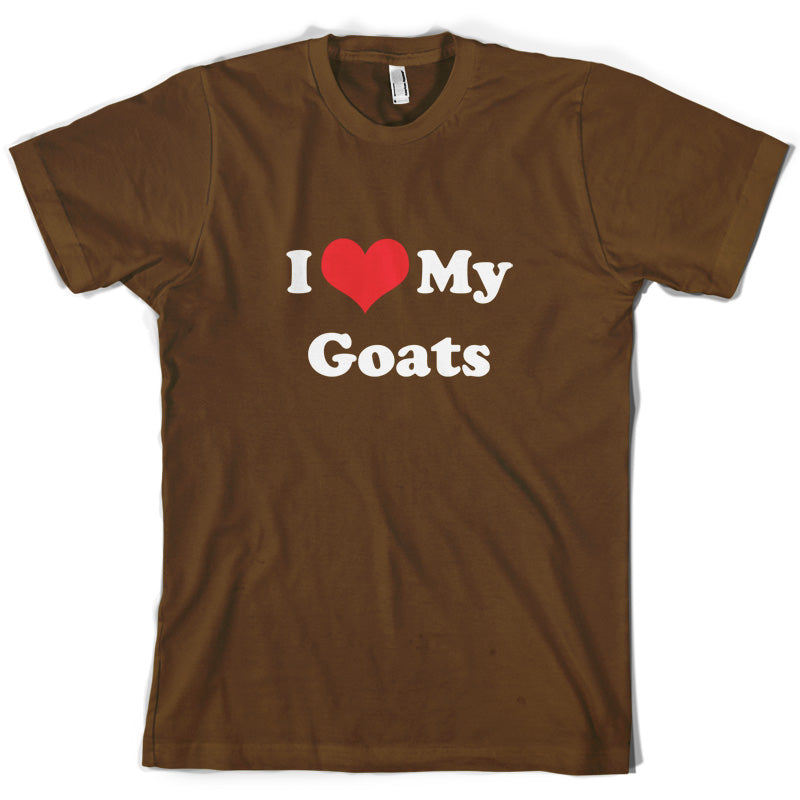 I Love My Goats T Shirt