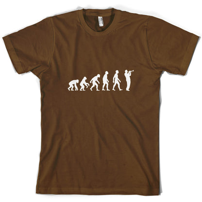 Evolution of Man Trumpet Player T Shirt