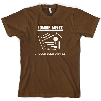 Zombie Melee Choose Your Weapon T Shirt