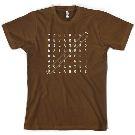 Football WordSearch T Shirt