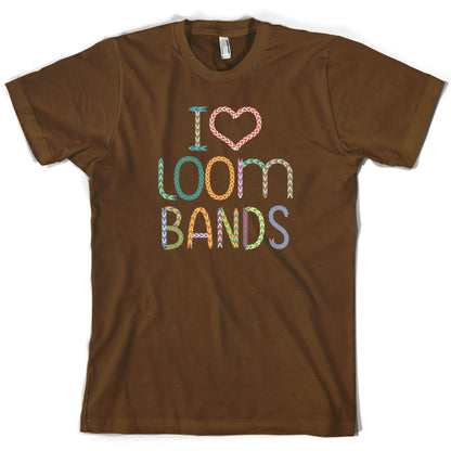 I Love Loom Bands T Shirt