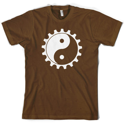 Yin Yang Bike Cog T Shirt